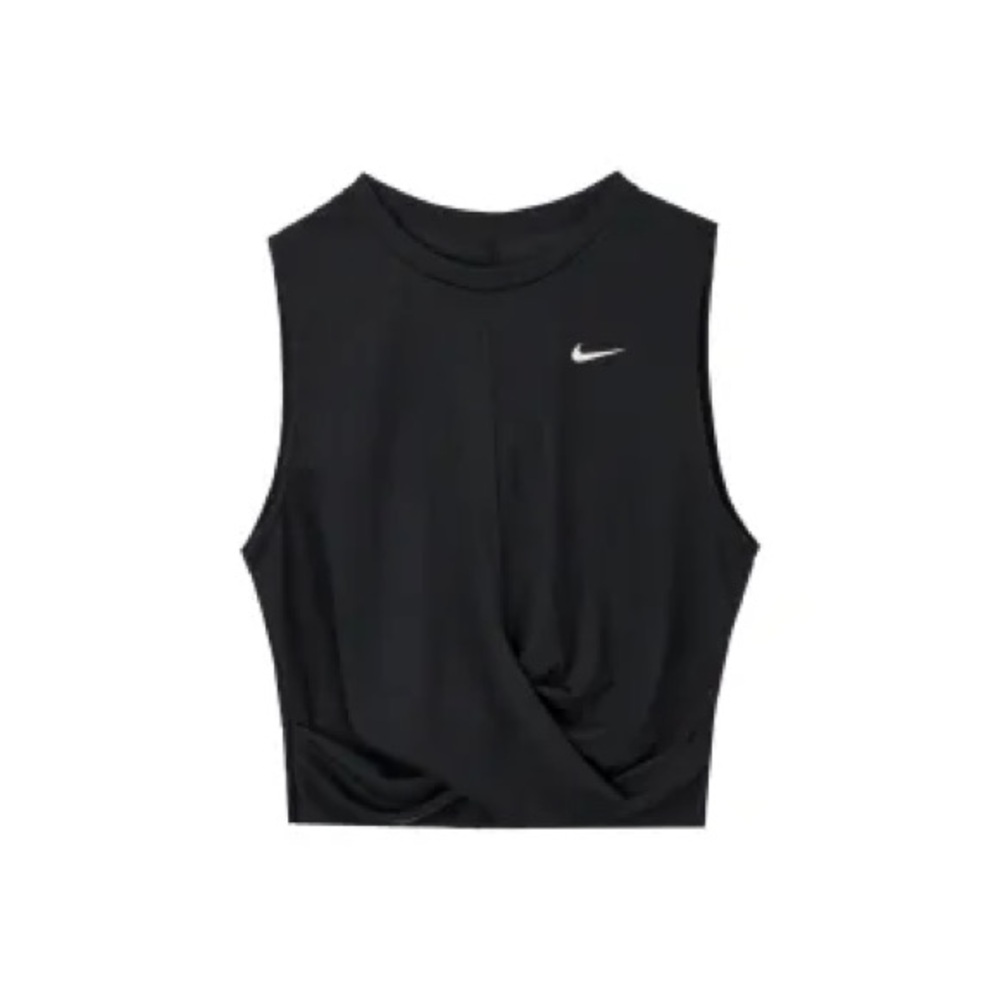 Nike Black Muscle Tee Crop Top